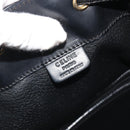 CELINE Macadam Canvas Shoulder Bag PVC Leather Black Gold Auth 191013A-17