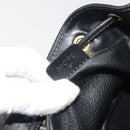 CELINE Macadam Canvas Shoulder Bag PVC Leather Black Gold Auth 191013A-23