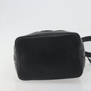CELINE Macadam Canvas Shoulder Bag PVC Leather Black Gold Auth 191013A-9
