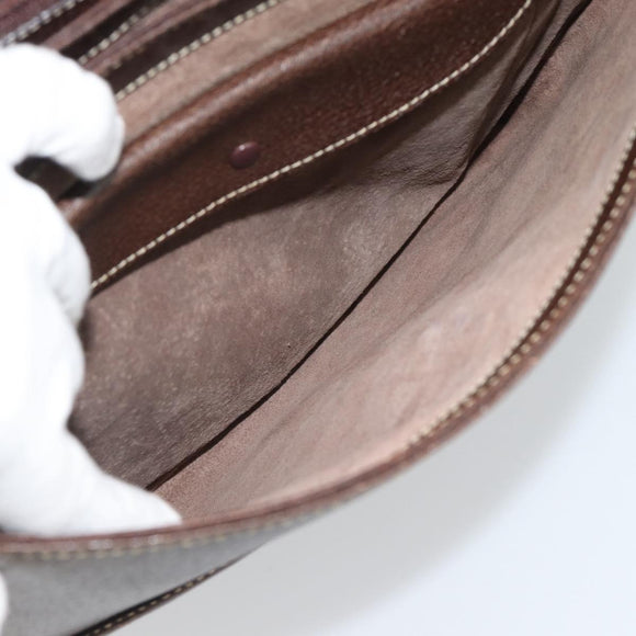 GUCCI Bamboo Hand Bag Leather Brown Auth 191015