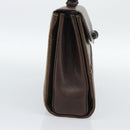 GUCCI Bamboo Hand Bag Leather Brown Auth 191015-3