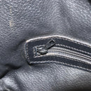 CELINE Macadam Shoulder Bag PVC Leather Black Gold Auth 191016-22