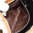 CELINE Macadam Shoulder Bag PVC Leather Beige Gold Auth 191017A-22