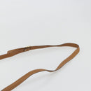 CELINE Macadam Shoulder Bag PVC Leather Beige Gold Auth 191017A-8