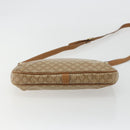 CELINE Macadam Shoulder Bag PVC Leather Beige Gold Auth 191017A-5