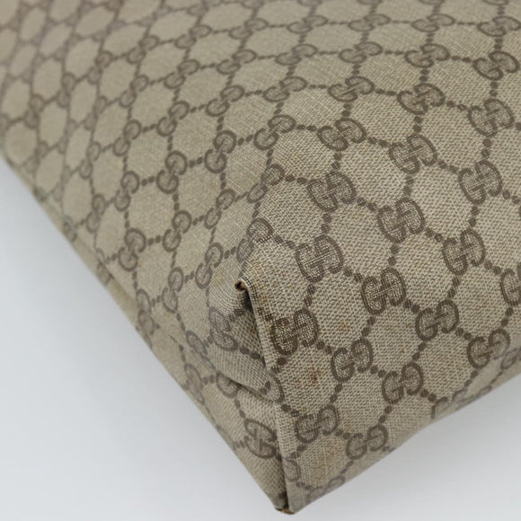 GUCCI GG Supreme Tote Bag PVC Leather Beige 39 02 003 Auth 191018
