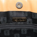 SAINT LAURENT Tote Bag Leather Black Beige Auth 191020-11