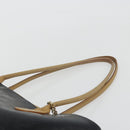 SAINT LAURENT Tote Bag Leather Black Beige Auth 191020-8