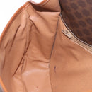 CELINE Macadam Shoulder Bag PVC Leather Brown Gold Auth 191021-21