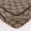 GUCCI GG Supreme Shoulder Bag PVC Leather Beige Gold Auth 191022-12