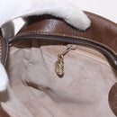 GUCCI GG Supreme Shoulder Bag PVC Leather Beige Gold Auth 191022-19