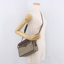 GUCCI GG Supreme Shoulder Bag PVC Leather Beige Gold Auth 191022-23