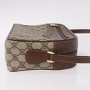 GUCCI GG Supreme Shoulder Bag PVC Leather Beige Gold Auth 191022-4
