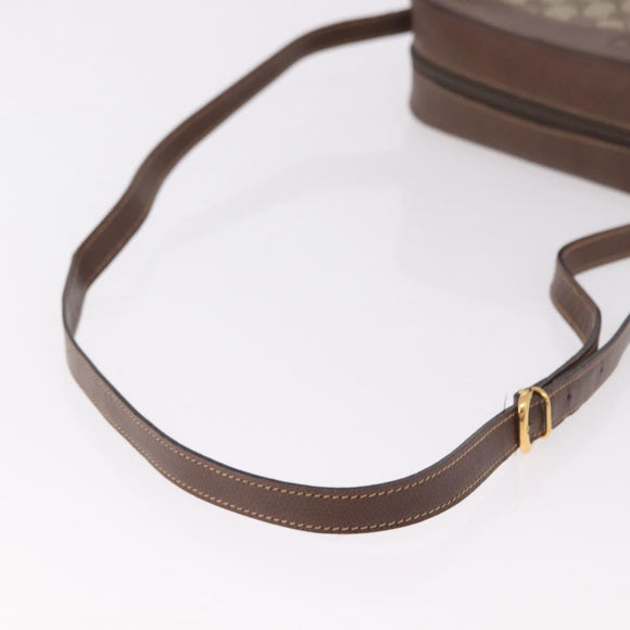 GUCCI GG Supreme Shoulder Bag PVC Leather Beige Gold Auth 191022