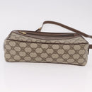 GUCCI GG Supreme Shoulder Bag PVC Leather Beige Gold Auth 191022-9