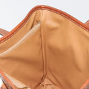 CELINE Macadam Tote Bag PVC Leather Brown Gold Auth 191023A-21