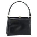 GUCCI Hand Bag Leather Black Gold 001 085 1368 Auth 191025-1