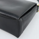 GUCCI Hand Bag Leather Black Gold 001 085 1368 Auth 191025-10
