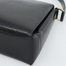 GUCCI Hand Bag Leather Black Gold 001 085 1368 Auth 191025-12