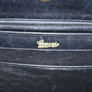 GUCCI Hand Bag Leather Black Gold 001 085 1368 Auth 191025-14