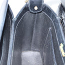 GUCCI Hand Bag Leather Black Gold 001 085 1368 Auth 191025-17