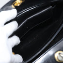 GUCCI Hand Bag Leather Black Gold 001 085 1368 Auth 191025-19