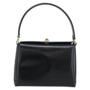 GUCCI Hand Bag Leather Black Gold 001 085 1368 Auth 191025-2