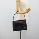 GUCCI Hand Bag Leather Black Gold 001 085 1368 Auth 191025-24