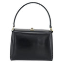 GUCCI Hand Bag Leather Black Gold 001 085 1368 Auth 191025-3