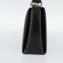 GUCCI Hand Bag Leather Black Gold 001 085 1368 Auth 191025-5