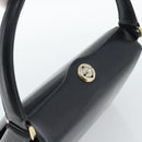 GUCCI Hand Bag Leather Black Gold 001 085 1368 Auth 191025-6