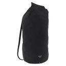 PRADA Drawstring Shoulder Bag Nylon Black Silver Auth 191026A-1