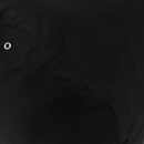PRADA Drawstring Shoulder Bag Nylon Black Silver Auth 191026A-14