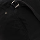 PRADA Drawstring Shoulder Bag Nylon Black Silver Auth 191026A-16
