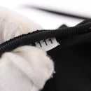 PRADA Drawstring Shoulder Bag Nylon Black Silver Auth 191026A-12