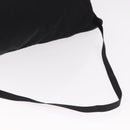PRADA Drawstring Shoulder Bag Nylon Black Silver Auth 191026A-7