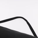 PRADA Drawstring Shoulder Bag Nylon Black Silver Auth 191026A-8