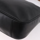 GUCCI Bamboo Hand Bag Leather 2way Black Gold 001 3444 Auth 191028-16