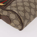 GUCCI GG Supreme Shoulder Bag PVC Leather Beige Gold 56 01 087 Auth 191029-9