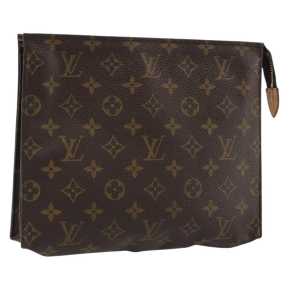 LOUIS VUITTON Monogram Poche Toilette 26 Pouch M47542 LV Auth 191030A
