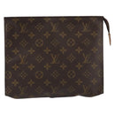 LOUIS VUITTON Monogram Poche Toilette 26 Pouch M47542 LV Auth 191030A-13