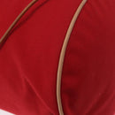 HERMES Porochon Mimir PM Shoulder Bag Canvas Red Gold Auth 191033A-10