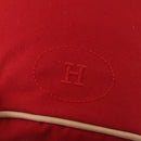 HERMES Porochon Mimir PM Shoulder Bag Canvas Red Gold Auth 191033A-14