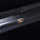 GUCCI Chain Shoulder Bag Leather Black Gold Auth 191035-11