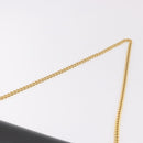 GUCCI Chain Shoulder Bag Leather Black Gold Auth 191035-8