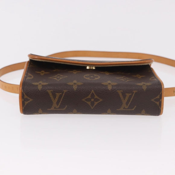 LOUIS VUITTON Monogram Pochette Florentine PM Waist bag M51855 LV Auth 191036A