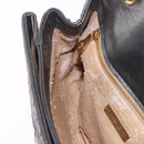 BOTTEGA VENETA INTRECCIATO Hand Bag Leather Gray Gold Auth 191037-19