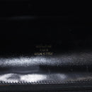 CELINE Shoulder Bag Leather Black Gold Auth 191038-17