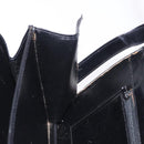 CELINE Shoulder Bag Leather Black Gold Auth 191038-20