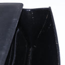 CELINE Shoulder Bag Leather Black Gold Auth 191038-23